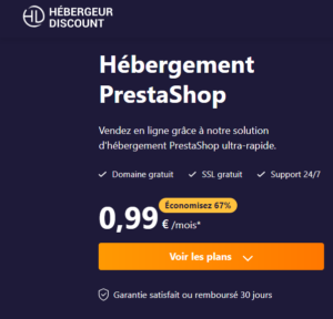 Prestashop Hébergeur Discount