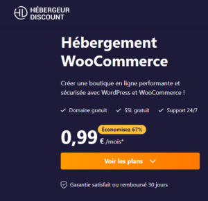 hébergement woocommerce