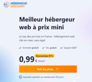 hébergeur discount